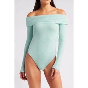 FREE PEOPLE INTIMATELY AUTUMN COZY OFF SHOULDER BODYSUIT Size Medium